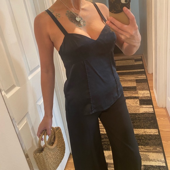 BEBE✖️SILK blend cami blouse size small VGUC - Picture 1 of 15